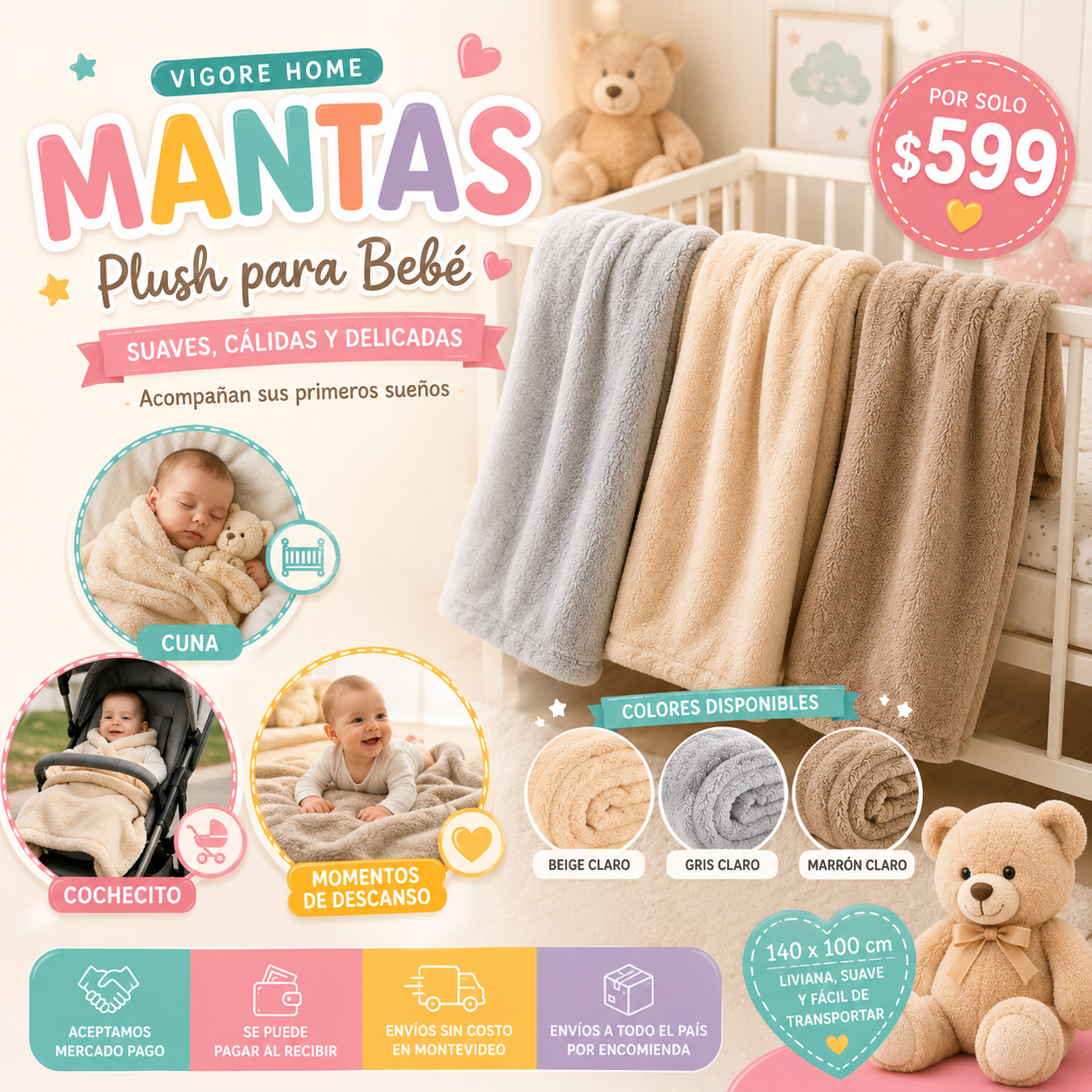Mantas plush Vigore Home