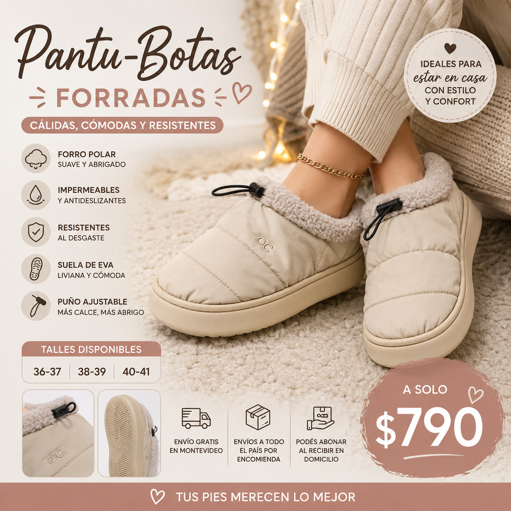 Pantu-Botas Forradas