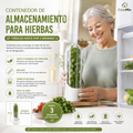Contenedor de Almacenamiento para Hierbas Frescas